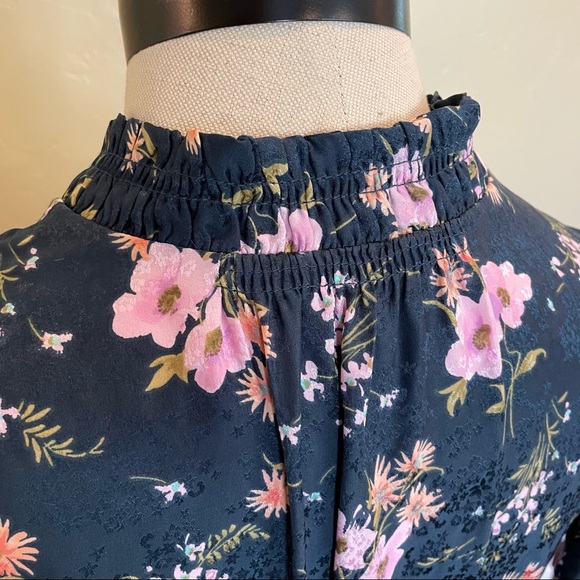 Rebecca Taylor Emilia Floral Silk Mini Dress Size 8 - Picture 3 of 13